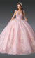 Dancing Queen 1925 Enchanting Blush Pink Quinceañera Ball Gown with Intricate Embellishments and Princess Silhouette