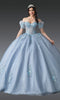 Dancing Queen 1932 Majestic Quinceañera Ball Gown with Glitter Tulle and Embellished Bodice