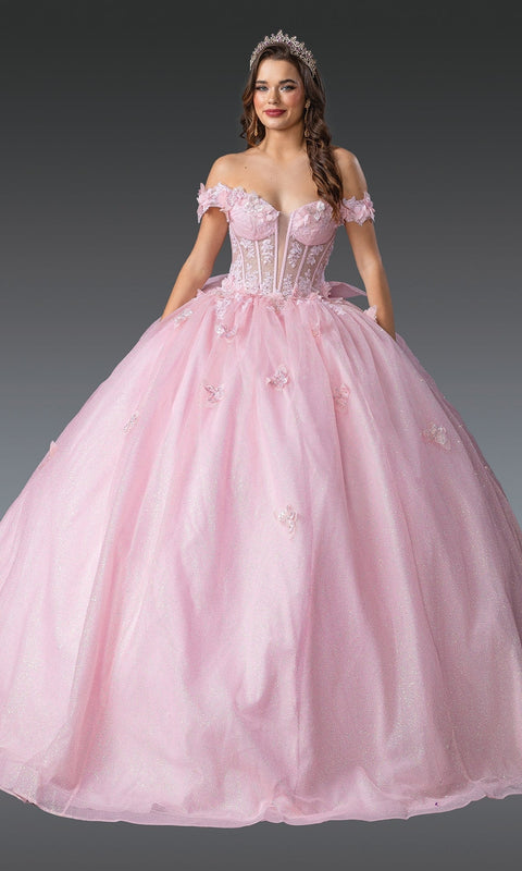 Dancing Queen 1933 Radiant Quinceañera Ball Gown with Exquisite Detailing and Princess Silhouette