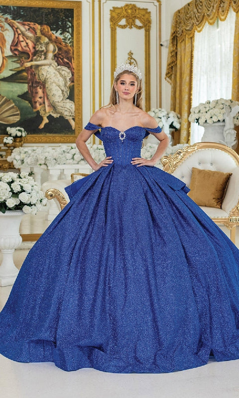 Dancing Queen 1937 Enchanting Quinceañera Ball Gown with Intricate Embellishments and Regal Silhouette