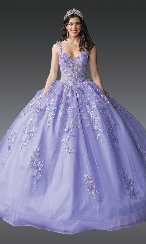 Dancing Queen 1948 Graceful Quinceañera Ball Gown with Ornate Embroidery and Regal Silhouette