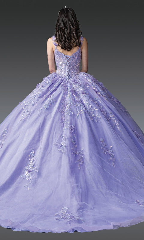 Dancing Queen 1948 Graceful Quinceañera Ball Gown with Ornate Embroidery and Regal Silhouette