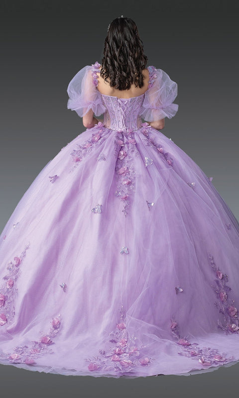 Dancing Queen 1949 Regal Quinceañera Ball Gown with Exquisite Appliqué and Royal Silhouette