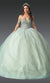 Dancing Queen 1950 Dreamy Light Green Quinceañera Ball Gown with Glittering Details and Princess Charm