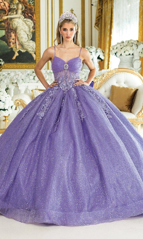 Dancing Queen 1958 Graceful Quinceañera Ball Gown with Statement Bow and Romantic Silhouette