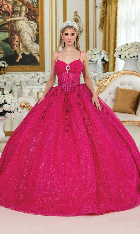 Dancing Queen 1958 Graceful Quinceañera Ball Gown with Statement Bow and Romantic Silhouette