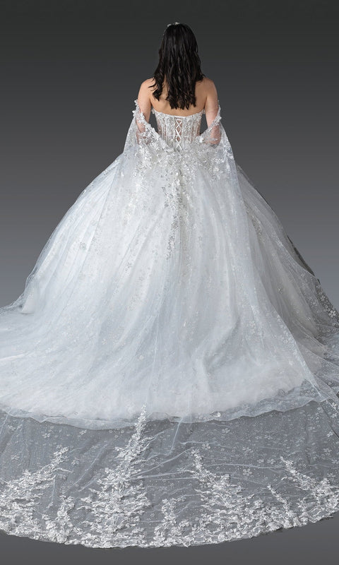 Dancing Queen 1970 Enchanting Quinceañera Ball Gown with Embroidered Details and Princess Silhouette