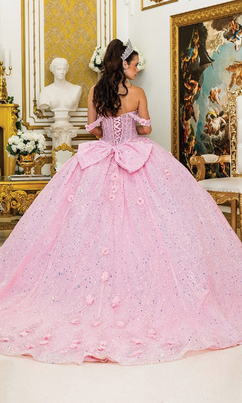 Dancing Queen 1984 Enchanting Quinceañera Ball Gown with Intricate Embroidery and Fairytale Silhouette