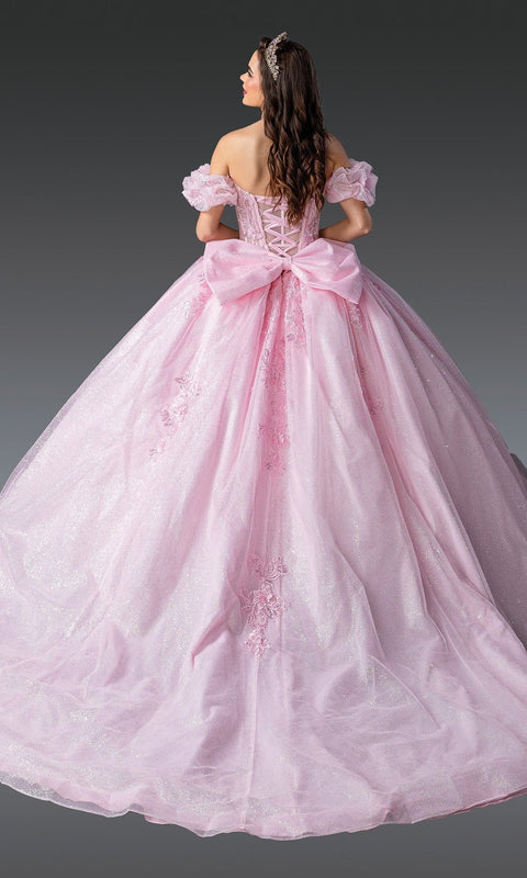 Dancing Queen 1985 Regal Quinceañera Ball Gown with Intricate Beading and Royal Silhouette