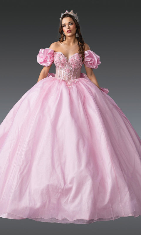 Dancing Queen 1994 Radiant Quinceañera Ball Gown with Luxurious Embroidery and Regal Volume
