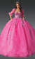 Dancing Queen 1995 Enchanting Pink Quinceañera Ball Gown with Delicate Embellishments and Princess Silhouette