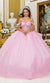 Dancing Queen 1996 Radiant Quinceañera Ball Gown with Shimmering Embellishments and Regal Silhouette