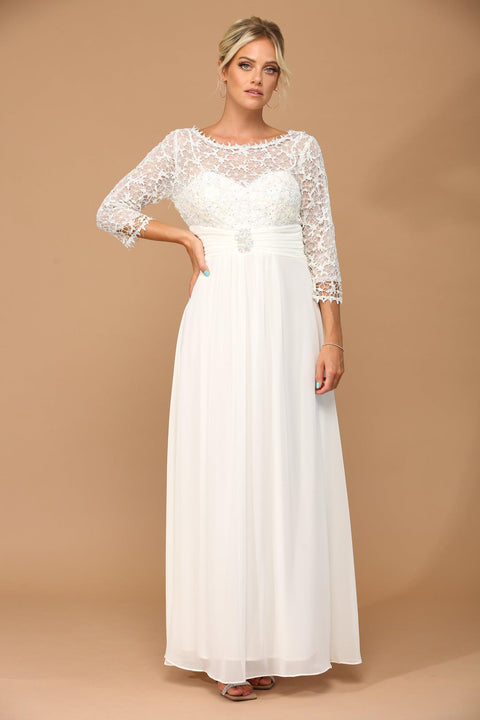 Eva Fashion 3108 Sleeve Mother of the Bride Gown