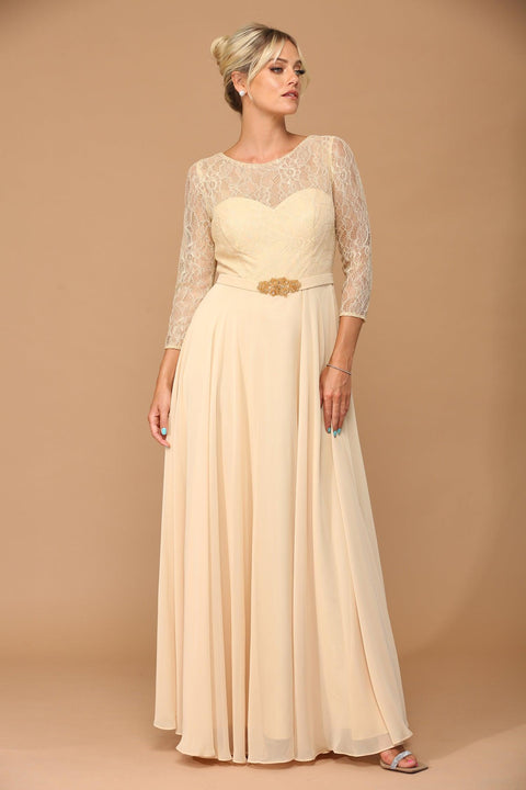 Eva Fashion 3227 Lace Chiffon Mother of the Bride Gown