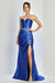 Adora Design 3246 Radiant Long Prom Dress with Beaded Corset Bodice and Side Slit for Formal Occasions
