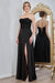 Adora Design 3254 Classic Black A-Line Gown for Formal Events – Size 18 (On Sale)
