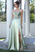 Adora Design 3254 Graceful Pleated A-Line Long Formal Dress with Corset Bodice and Dual Pockets