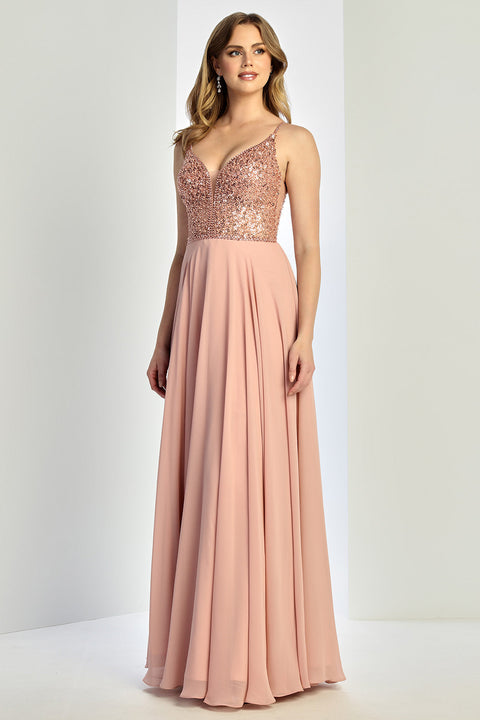 Adora Design 3259 Prom Long A Line Formal Sequin Dress