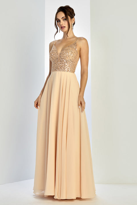 Adora Design 3259 Prom Long A Line Formal Sequin Dress