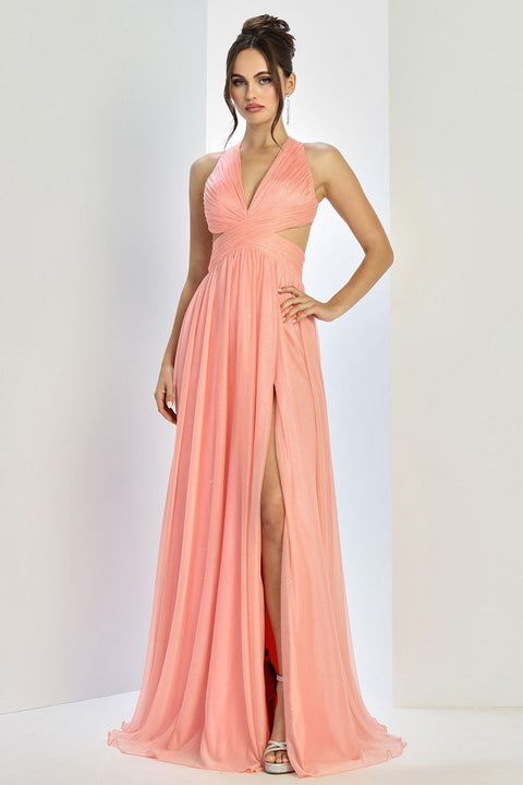 Adora Design 3260 Sparkling Glitter A-Line Long Prom Dress for Formal Occasions