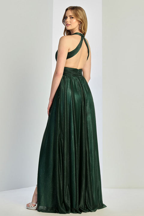 Adora Design 3260 Sparkling Glitter A-Line Long Prom Dress for Formal Occasions