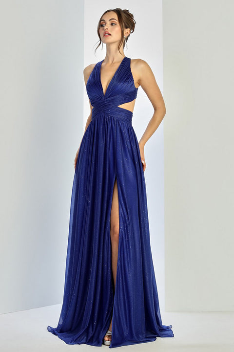 Adora Design 3260 Sparkling Glitter A-Line Long Prom Dress for Formal Occasions