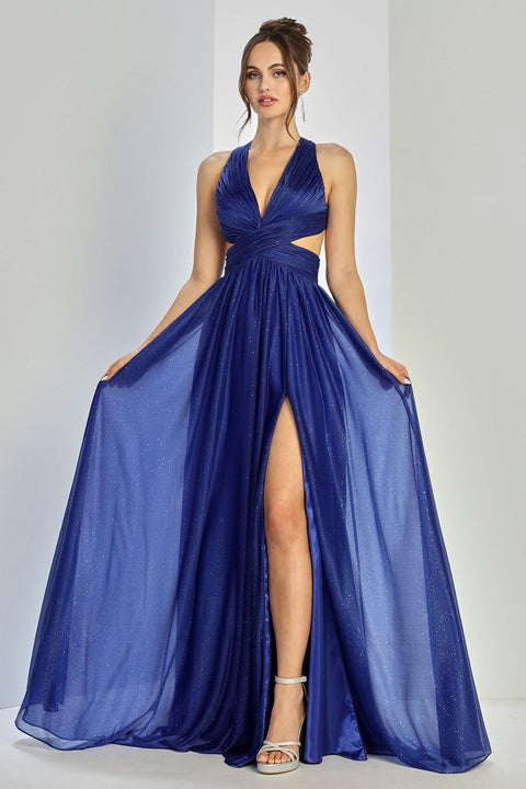 Adora Design 3260 Sparkling Glitter A-Line Long Prom Dress for Formal Occasions