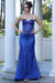 Adora Design 3263 Dazzling Fitted Long Prom Dress with Glitter Detailing for Formal Evenings