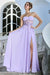 Adora Design 3264 Elegant Long A-Line Prom Dress with Corset Bodice and Side Slit for Formal Occasions
