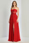 Adora Design 3264 Elegant Long A-Line Prom Dress with Corset Bodice and Side Slit for Formal Occasions