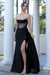 Adora Design 3265 Glamorous Beaded Long Prom Dress with Corset Bodice and Side Slit for Formal Evenings