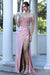 Adora Design 3268 Sparkling Fitted Long Prom Dress with Glitter Corset and Sequin Detailing