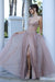 Adora Design 3269 Enchanting Long A-Line Beaded Gown with Corset Bodice for Prom and Formal Events