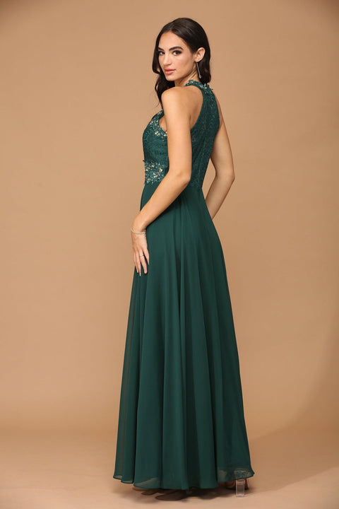 Eva Fashion 3286 Halter Chiffon Prom & Evening Gown