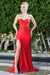 Adora Design 3286 Sophisticated Fitted Long Prom Dress with Lace Appliqué and Corset Bodice for Formal Occasions
