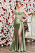 Adora Design 3302 Glamorous Long Prom Dress with Beaded Corset Bodice and Side Slit for Formal Events