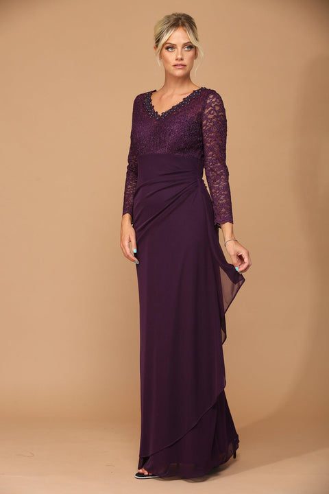 Eva Fashion 3451 Sleeve Mother of the Bride Gown