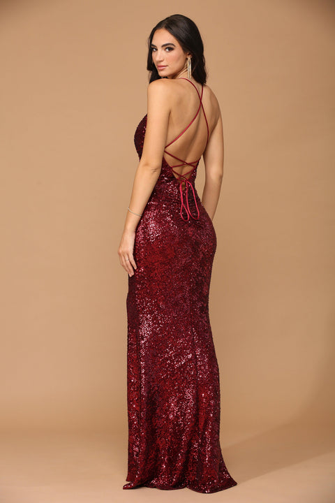 Eva Fashion 3457 Spaghetti Strap Prom & Evening Gown