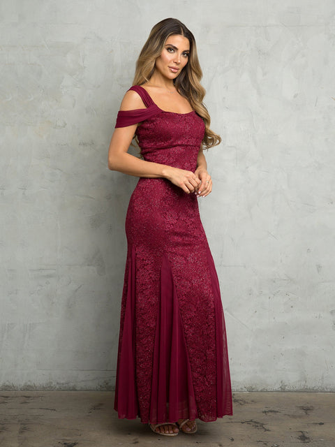 Eva Fashion 3475 Glitter Mother of the Bride Gown