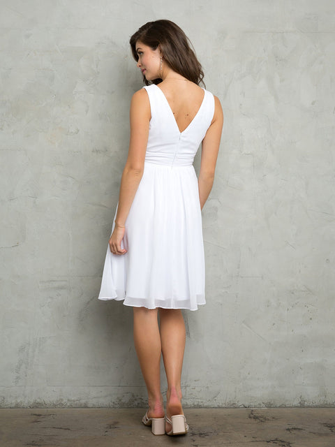 Eva Fashion 3495 White Short Homecoming Dress - Sale