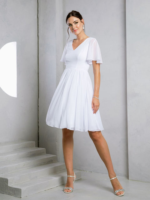 Eva Fashion 3508 A Line Cocktail Short Mother of the Bride Dress - Sale