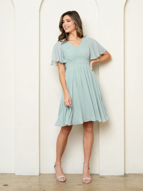 Eva Fashion 3508 A Line Cocktail Short Mother of the Bride Dress - Sale