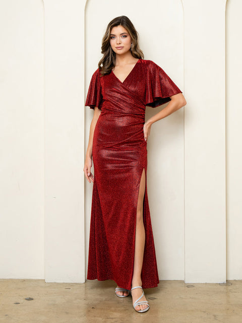 Eva Fashion 3521 Metallic Mother of the Bride Gown