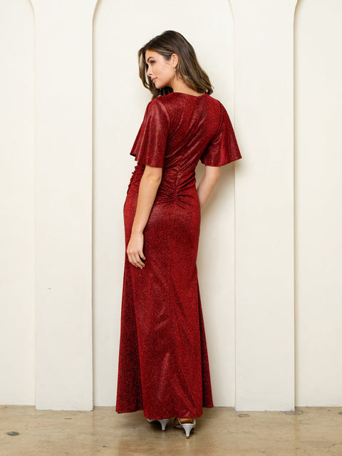 Eva Fashion 3521 Metallic Mother of the Bride Gown
