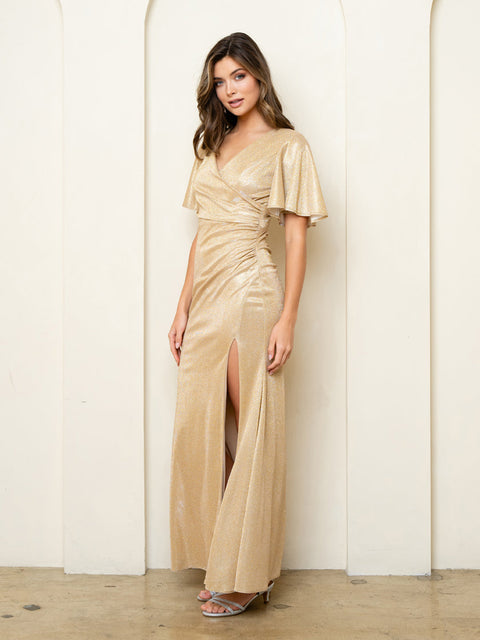 Eva Fashion 3521 Metallic Mother of the Bride Gown