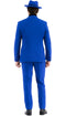 Paul Lorenzo Mens Royal Blue Slim Fit 2 Piece Suit