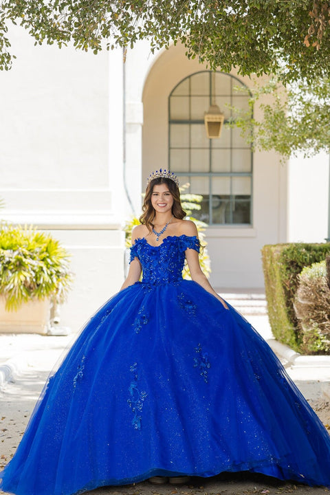 Bella Princess PQ1028 3d butterfly off shoulder ball gown by petite adele pq1028 — image 9.0