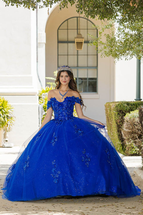Bella Princess PQ1028 3d butterfly off shoulder ball gown by petite adele pq1028 — image 11.0