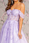 GLS Gloria GL3296 Off-Shoulder 3D Butterfly Corset Gown