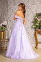 GLS Gloria GL3296 Off-Shoulder 3D Butterfly Corset Gown